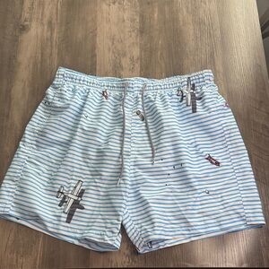 Boardies Print & Striped Swim Trunks